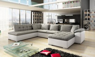 П-образный диван-кровать Tony-ekoskóra Soft 017 (белый) + Lawa 05-Right цена и информация | Диваны | 220.lv
