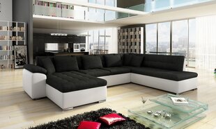 П-образный диван-кровать Tony-ekoskóra Soft 017 (белый) + Porto 36-Left цена и информация | Диваны | 220.lv