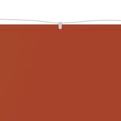 VidaXL vertikāla markīze, sarkanbrūna, 60x1000 cm, Oksfordas audums cena un informācija | Saulessargi, markīzes un statīvi | 220.lv