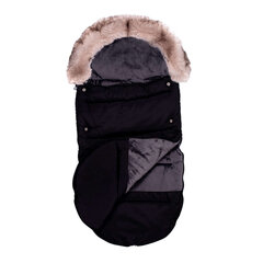 Универсальный теплый мешок для санок/коляски La bebe™ Sleeping bag Winter Footmuff Art.83956 Black  цена и информация | Аксессуары для колясок | 220.lv