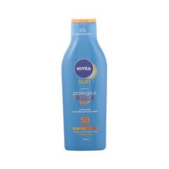 Sauļošanās pieniņš Spf 50 Nivea, 200 ml cena un informācija | Sauļošanās krēmi | 220.lv