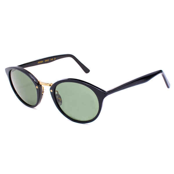 Unisex Saulesbrilles LGR ABEBA-BLACK-01 Melns Zaļš (ø 49 mm) cena un informācija | Saulesbrilles sievietēm | 220.lv