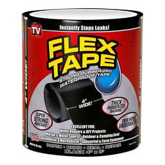 Водостойкая клейкая лента Flex Tape, черная цена и информация | Механические инструменты | 220.lv