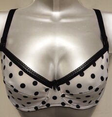 La bebe™ Nursing Bra Soft Art.70986 Black Dots Grūtnieču/barošanas krūšturis ar stingru atpogājamu bļodiņu un stabilu krūšu atbalstu cena un informācija | Preces zīdaiņu barošanai | 220.lv