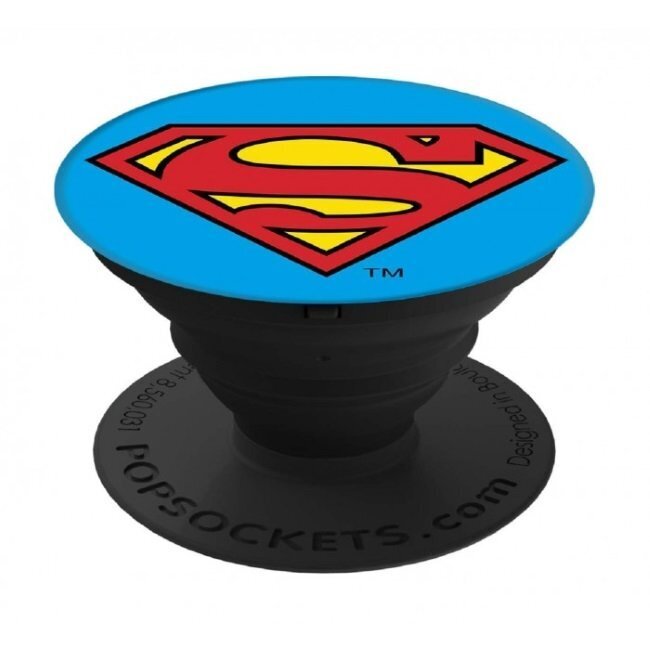 Popsocket (Oriģināls) Izvelkams Pirkstu Fiksējošs Telefona Gadžets Turētājs & Statīvs Plastikāta Superman Icon cena un informācija | Mobilo telefonu aksesuāri | 220.lv