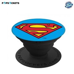 Popsocket (Oriģināls) Izvelkams Pirkstu Fiksējošs Telefona Gadžets Turētājs & Statīvs Plastikāta Superman Icon cena un informācija | Mobilo telefonu aksesuāri | 220.lv