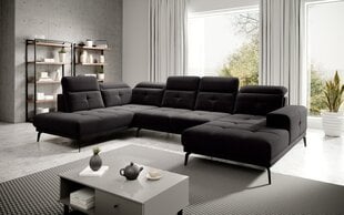 U-veida stūra dīvāns E-BRETAN-Velvetmat 10-Left cena un informācija | Dīvāni | 220.lv
