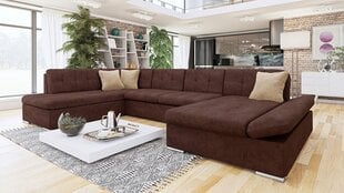 П-образный угловой диван-кровать GENERO PREMIUM-Right-Eterno 04 + Eterno 04 + Velvetto 02 цена и информация | Диваны | 220.lv