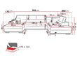 U-veida stūra dīvāngulta ALVIN BIS PREMIUM-Eterno 09 + Sorriso 04 + Modello 02-Left cena un informācija | Dīvāni | 220.lv