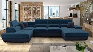 П-образный угловой диван-кровать ALVIN BIS PREMIUM-Otusso 22 + Velvetto 09 + Otusso 22-Left цена и информация | Диваны | 220.lv