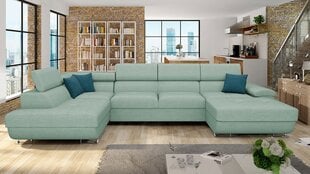П-образный угловой диван-кровать ALVIN BIS PREMIUM-Terra 05 + Terra 05 + Terra 15 ECO-Left цена и информация | Диваны | 220.lv
