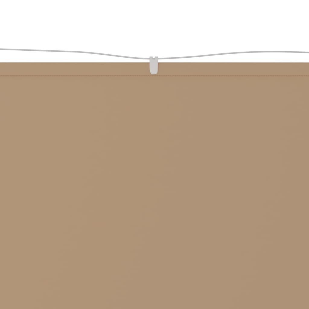 VidaXL vertikāla markīze, pelēkbrūna, 100x800 cm, Oksfordas audums cena un informācija | Saulessargi, markīzes un statīvi | 220.lv