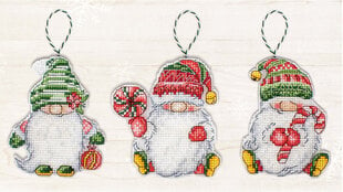Набор для вышивания Luca-S Рождественские гномы SJK030 цена и информация | Принадлежности для вышивания | 220.lv