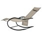 vidaXL sauļošanās šūpuļkrēsli, 2 gab., tērauds, krēmkrāsas tekstilēns cena un informācija | Sauļošanās krēsli | 220.lv