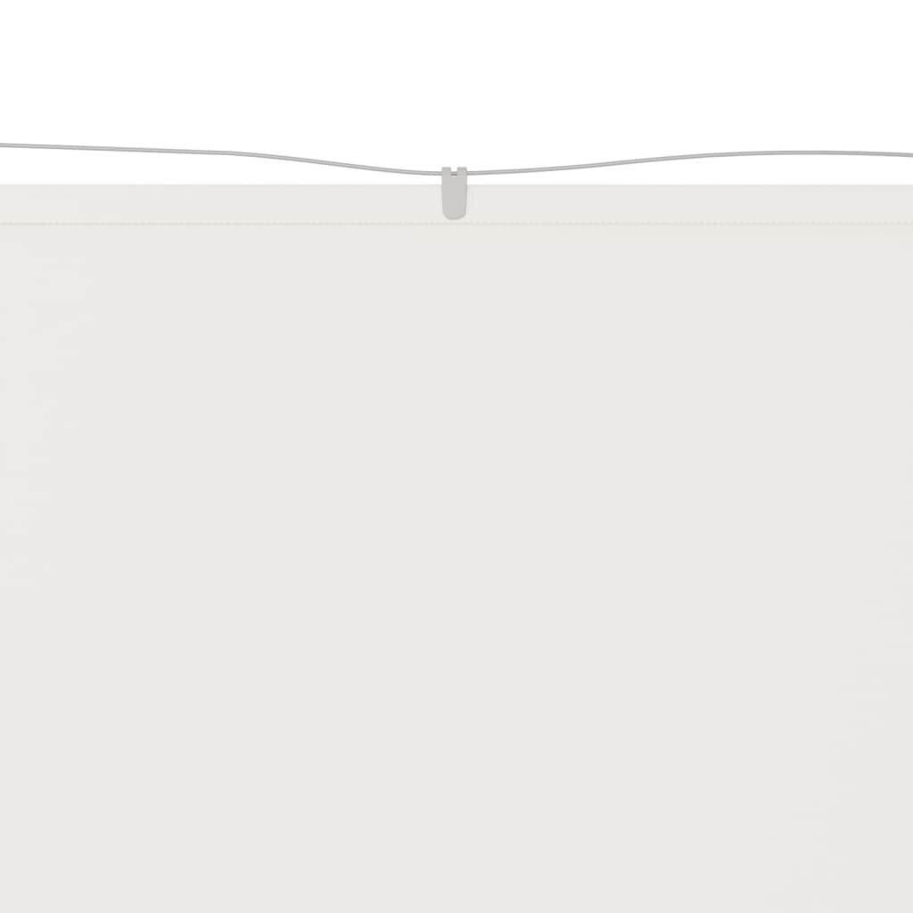 VidaXL vertikāla markīze, balta, 100x800 cm, Oksfordas audums cena un informācija | Saulessargi, markīzes un statīvi | 220.lv