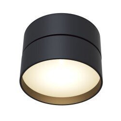 Griestu lampa Maytoni Ceiling &Wall, melnā krāsā ar LED diodēm C024CL-L18B cena un informācija | Griestu lampas | 220.lv