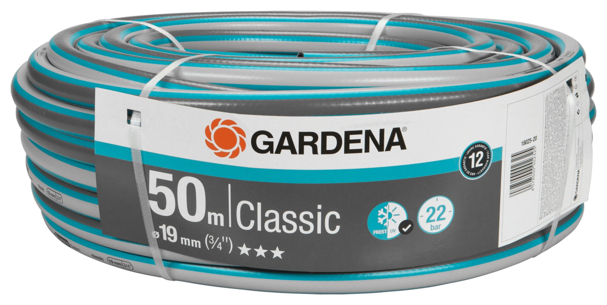 Gardena Classic šļūtene 19 mm, 50 m cena un informācija | Laistīšanas sistēmas | 220.lv