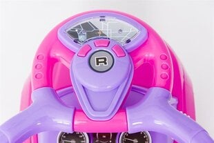 Bērnu stumjamā mašīna ar rokturi un gumijas riepām HZ614R PINK цена и информация | Игрушки для малышей | 220.lv