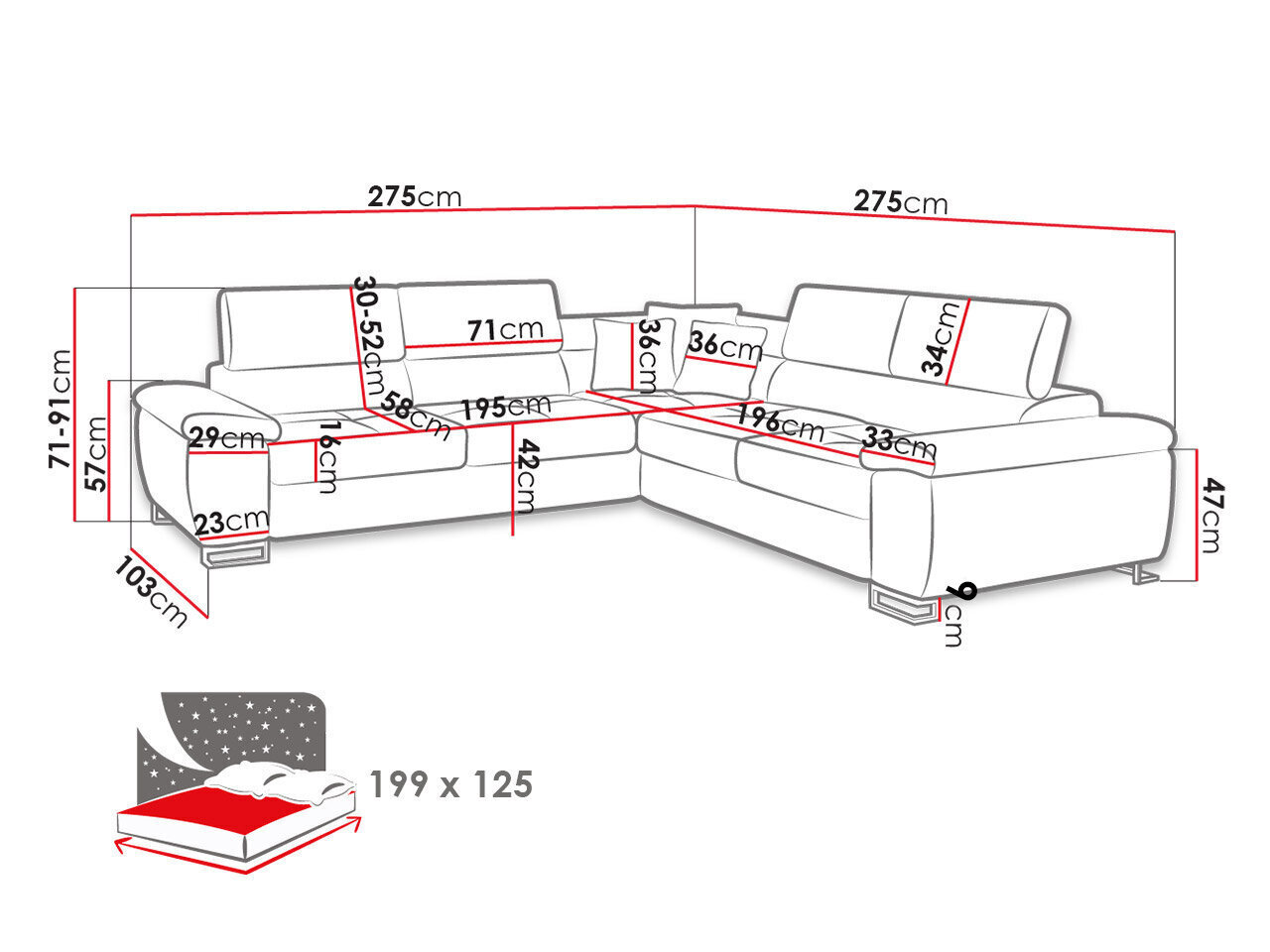 Stūra dīvāns ALVIN 2e2-ecoscope Soft 017 (balts) + Bristol 2460 + eko pulkstenis Soft 017 (balts) cena un informācija | Dīvāni | 220.lv