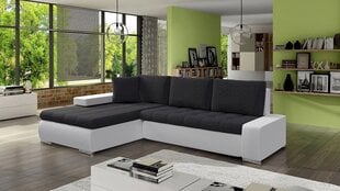 Угловой диван-кровать HERKULES MINI-ecoskóra Soft 017 (белый) + Boss 12 цена и информация | Диваны | 220.lv