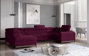 П-образный угловой диван-кровать E-ESCADA-Mat Velvet 68-Left цена и информация | Диваны | 220.lv