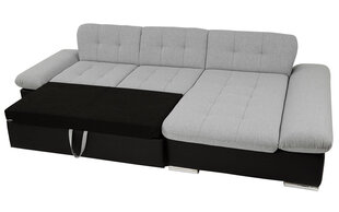 Угловой диван-кровать ЛАВИВА-Левая-эко часы Soft 017 (белый) + Кронос 22 + Кронос 02 цена и информация | Диваны | 220.lv