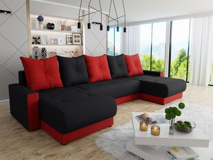 П-образный угловой диван-кровать РАВИФ U-Lux 14 + Lux 23 цена и информация | Диваны | 220.lv