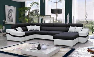 U formas stūra dīvāns LANGERIA-A1 + Sawana 14-Pa labi cena un informācija | Dīvāni | 220.lv