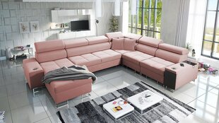 П-образный угловой диван EWASY VIII-Uttario Velvet 2955-Left цена и информация | Диваны | 220.lv