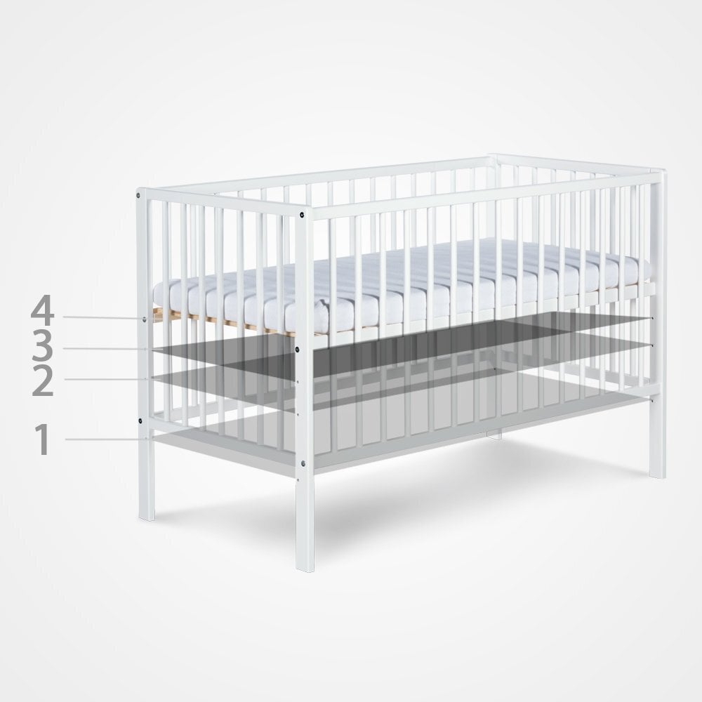 Bērnu gulta, RADEK X White цена и информация | Zīdaiņu gultas | 220.lv