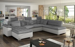 Угловой диван-кровать П-образный VEGAS BIS-ekoskóra Soft 017 (белый) + Tatum 279-Left цена и информация | Диваны | 220.lv