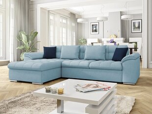 Угловой диван-кровать DINO-Left-Uttario velvet 2960 + Uttario velvet 2960 + Uttario velvet 2967 (бархат) цена и информация | Диваны | 220.lv