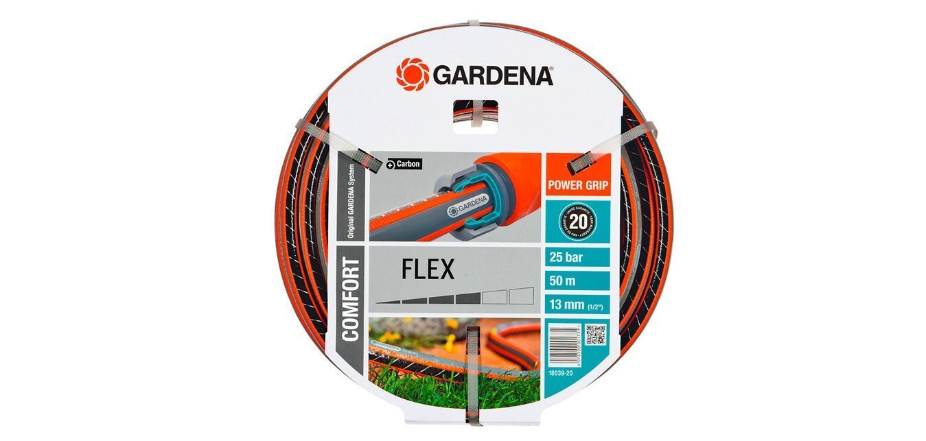 Laistīšanas šļūtene Gardena Comfort Flex, 50 m, 13 mm (1/2") cena un informācija | Laistīšanas sistēmas | 220.lv