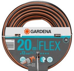 Šļūtene Gardena Comfort Flex 20 m, 13 mm, oranža cena un informācija | Laistīšanas sistēmas | 220.lv