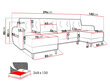 U veida stūra dīvāngulta KUKLE U-Itaka 10 cena un informācija | Dīvāni | 220.lv