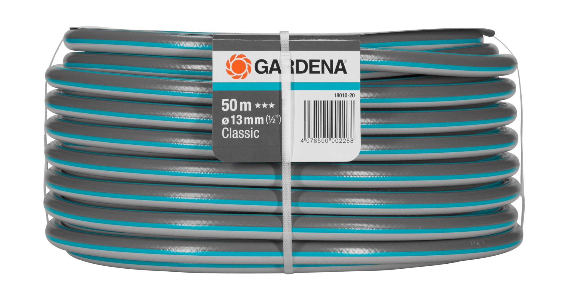 Šļūtene Gardena Classic 13 mm, 50 m, oranža cena un informācija | Laistīšanas sistēmas | 220.lv