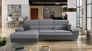 Угловой диван-кровать ALVIN MINI PREMIUM-Left-Otusso 25 + Velvetto 05 + Otusso 25 цена и информация | Диваны | 220.lv