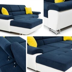 Угловой диван-кровать ALVIN MINI PREMIUM-Right-Eterno 01 + Sorriso 05 + Modello 06 цена и информация | Диваны | 220.lv