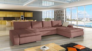 U-образный диван-кровать CARO-Uttario бархат 2955 + Uttario бархат 2955 + Evo 25 цена и информация | Диваны | 220.lv