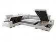 U-veida stūra dīvāns LUIZA VIII-Ekj 01 + Luxo 6601 + Evo 32-Left цена и информация | Dīvāni | 220.lv