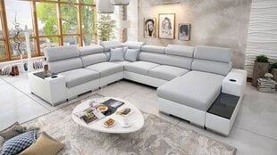 U-veida stūra dīvāns LUIZA VIII-Ekj 01 + Luxo 6601 + Evo 32-Right cena un informācija | Dīvāni | 220.lv
