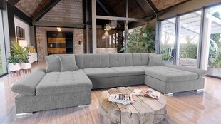 П-образный угловой диван-кровать AGATA PREMIUM-Velvetto 05 + Velvetto 05 + Otusso 04 цена и информация | Диваны | 220.lv