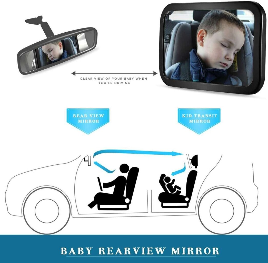 Bērnu uzraudzības spogulis automašīnā Zoogi Seat Mirror 40072 cena un informācija | Auto piederumi | 220.lv