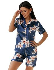 Divdaļīga pidžama ar šortiem Magmac FLORIA sievietēm, tumši zila цена и информация | Женские пижамы, ночнушки | 220.lv