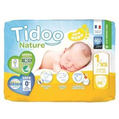 Tidoo Nature Newborn Art.142566  Экологические подгузники Newborn цена и информация | Подгузники | 220.lv