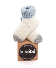 La Bebe™ Dabīgas vilnas adītas bērnu zeķītes cena un informācija | Zīdaiņu zeķes, zeķubikses, apakšveļa | 220.lv