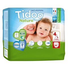 Tidoo Nature Art.142569 Ekoloģiskās autiņbiksītes L izmērs 7-18 kg, 24 gab. cena un informācija | Autiņbiksītes | 220.lv