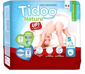 Tidoo Nature Pants Art.142614  Экологические подгузники-трусики  L размер 12-18 кг, 18 шт цена и информация | Подгузники | 220.lv