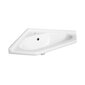 Brīvi stāvošs stūra vannas istabas skapītis Armando D50 001-D-05005 ar izlietni L1600, balts cena un informācija | Vannas istabas skapīši | 220.lv