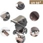 La bebe™ Visor Art.64360 Grey Universālais saules sargs (aizsargs) bērnu ratiem un autokrēsliem + DĀVANĀ funkcionālā somiņa no ūdens atgrūdošā auduma cena un informācija | Aksesuāri bērnu ratiem | 220.lv